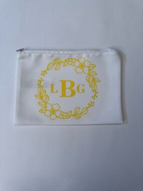 Personalized Cosmetic Bag - Gift New! Made to order with monogram of your choice